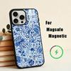 B-blue and W-white china Phone Case For iPhone17,16,15,14,13,12,11 Plus,Pro Max Magnetic For Magsafe Wireless Charging