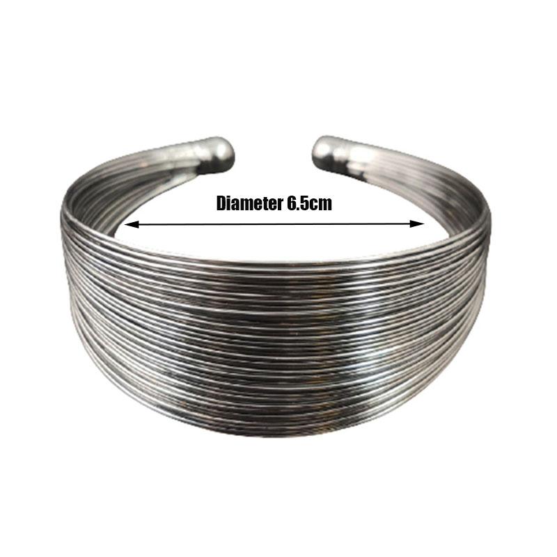 Fashion Bracelet Steel Wire Fashion Accessories Metal Bracelet Diameter 6.5cm Personality Bracelet For Gift Party