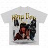 Rapper KING VON Retro Graphic T Shirt Men's Hip Hop Clothing T-Shirts Y2k Unisex Fashion Oversized Ghetto Gangster Top