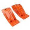 Tractor Bucket Protector, Hvy Duty Steel Ski   Protector with Double Locking Nuts and L Shaped Handle, for Snow Lves Removal Sprding Gravel in Farm