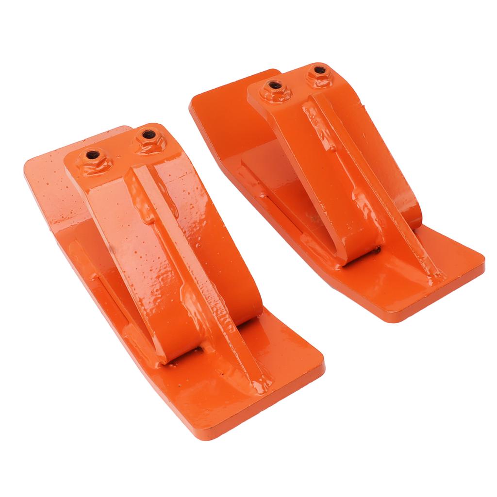 Tractor Bucket Protector, Hvy Duty Steel Ski Protector with Double Locking Nuts and L Shaped Handle, for Snow Lves Removal Sprding Gravel in Farm
