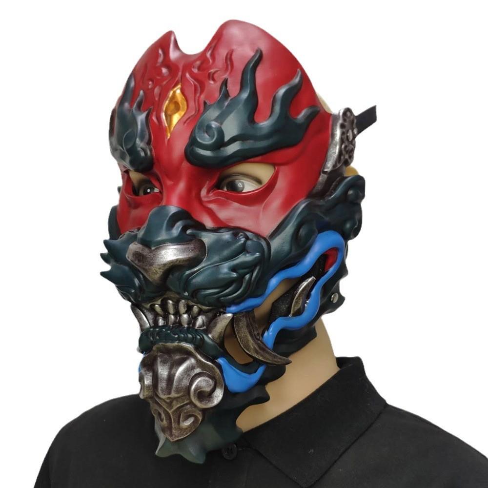 Ужасающая маска Ханья из смолы, реквизит для тематических вечеринок и костюмированных мероприятий