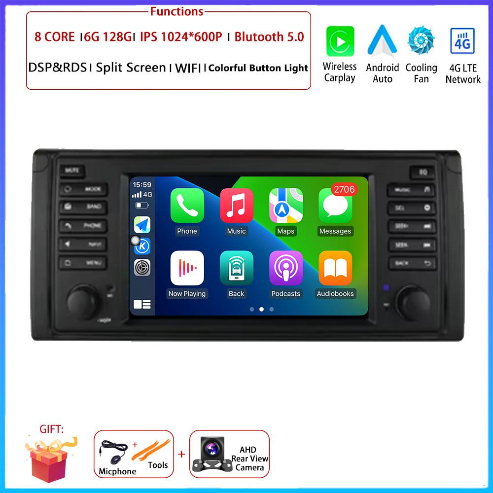 7" 4G для BMW X5 E53 E39 Car Carplay Auto Android OS Радио Навигация GPS Мультимедиа Видео Плеер BT 5.0 WIFI DSP