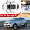 Автомобильные солнцезащитные шторки от УФ-излучения для Kia Sportage SL 2011 2012~2016 Автомобильные солнцезащитные чехлы на лобовое и боковые стекла Автоаксессуары