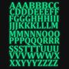 Fluorescent Luminous Wall Stickers - 26 English Letters for Children's Bedroom Decoration