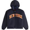 X New York Knicks Коллаборация FW24 Модный Логотип Худи на Молнии Женская Куртка Ночь KHW010228-413