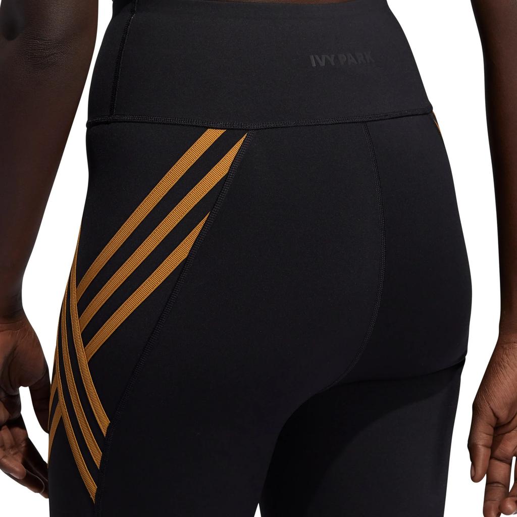 adidas X Ivy Park Collaboration Простые полосатые леггинсы с высокой талией женские леггинсы черные GU3921