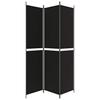 Vidaxl Parawan 3-Panelowy, Czarny, 150X220 Cm, Tkanina