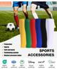 Customized Football Calf With Hole Compression Leg Warming Sports Leg Sleeves Socks  Adult Men's Leggings