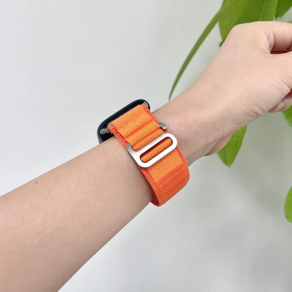 Ремешок Alpine Loop для Apple Watch Ultra, ремешок 49 мм, 44 мм, 40 мм, 42 мм, 38 мм, спортивный браслет Correa iWatch series 8, 7, 6, 5, 3 se, 45 мм, 41 мм, ремешок