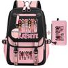 Backpack New Katseye Funny Print Girl's Large Capacity Bags Children's Teeneger School Backpacks Cute Schoolbags Sets Gift