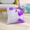 Цветная квадратная наволочка из полиэстера с цветком орхидеи из персиковой кожи, наволочка на скрытой молнии, 45x45 см, домашний декор для гостиной