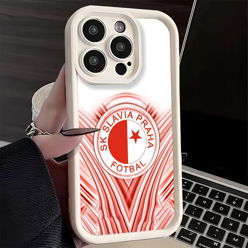 Чехол для телефона iPhone 17 Air 16E 15 16 Pro Max Sk Slavia Praha Чехия Чехол 14 Plus 13 12 Mini Мягкий силиконовый Funda