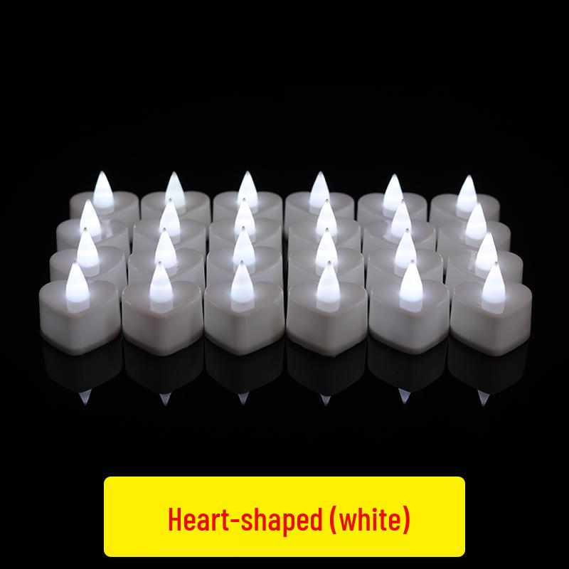 Electronic Candle Lights for Romantic Ambiance: Ideal for Proposals, Birthdays, and Confessions or as Buddhist Blessing Candles.