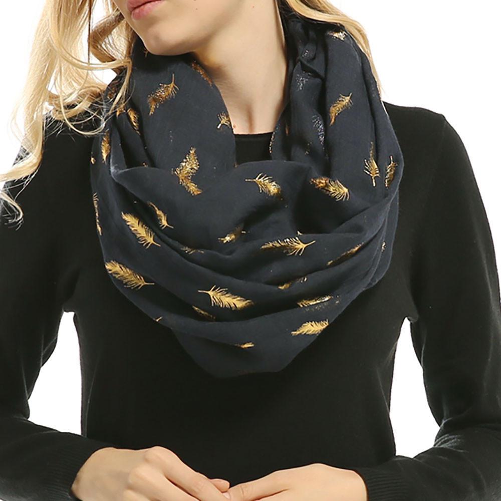Neck Soft Bronze Muffler Women Ladies Soft Bronze Feather Neck Scarf Wrap Scarves Women Ladies Scarves Feather Muffler Scarf Wrap Unique