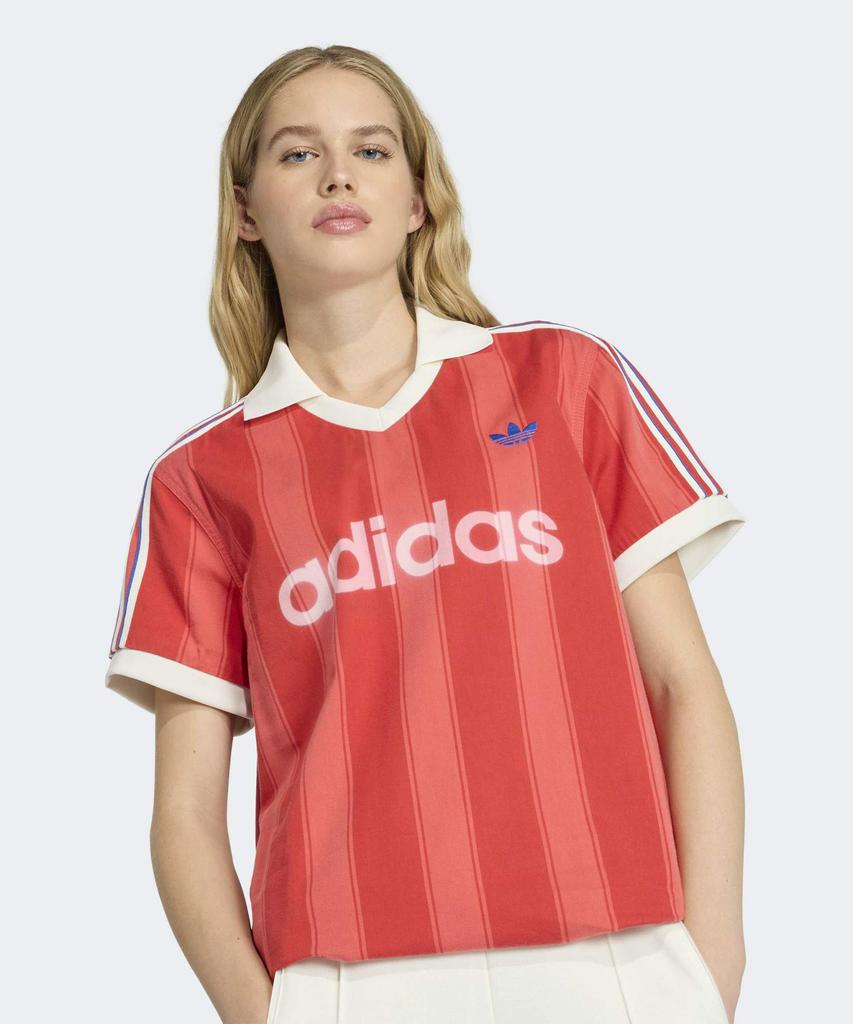 adidas Футбольная майка из твила - Полуглянцевая красная / Kf5750