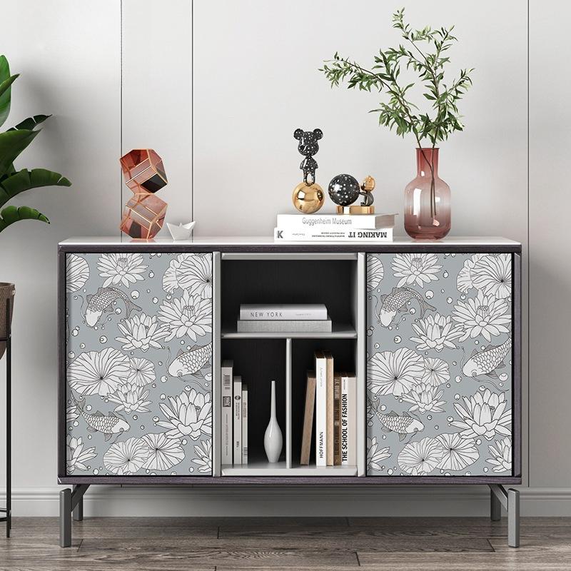 Waterproof PVC Self-adhesive Wallpaper Bedroom Background Wall Furniture Renovation Sticke