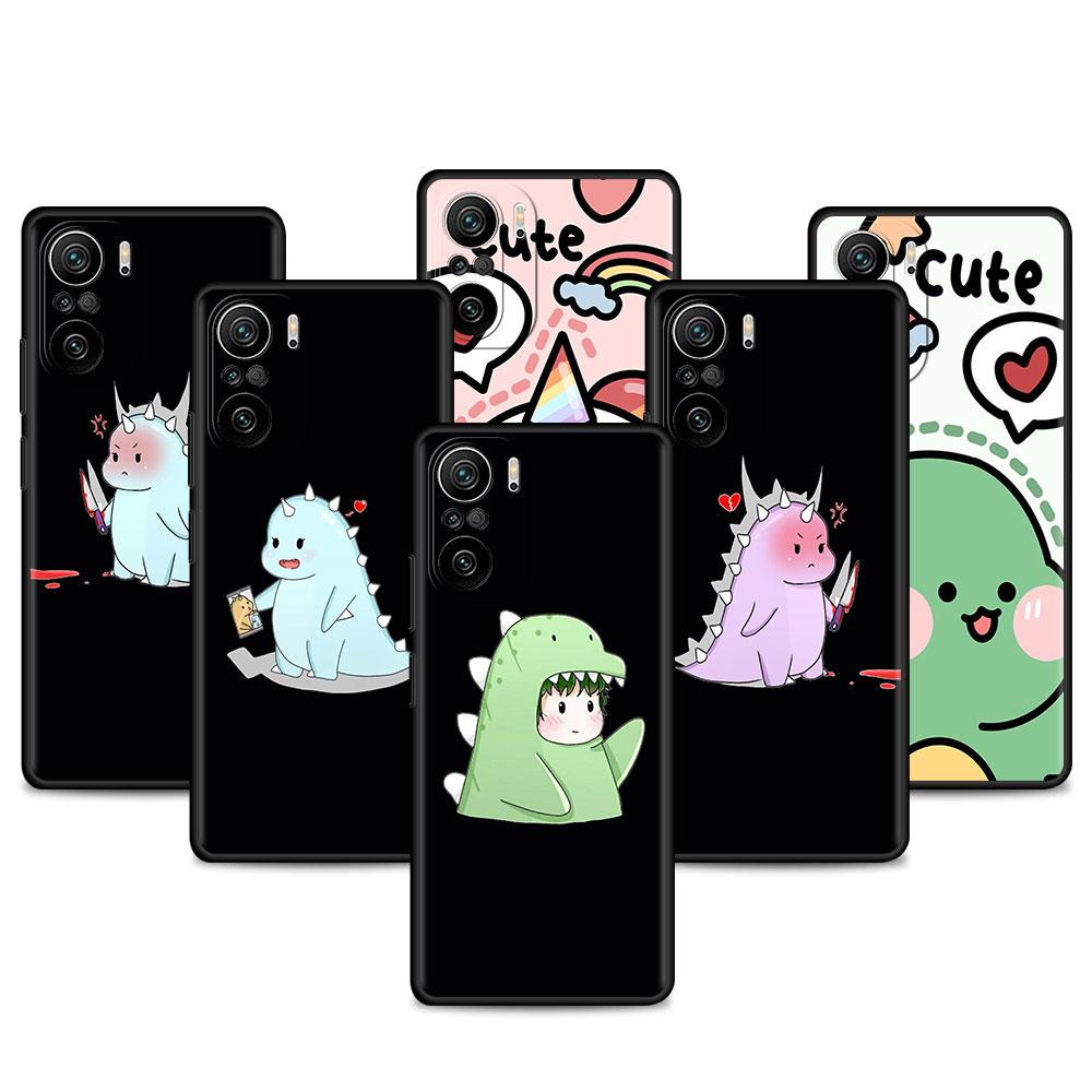 Чехол для Xiaomi Redmi Note 11 9S 10 9 8 7 9A 9C 9i K40 8T 10C 9T K50 силиконовый чехол для телефона с рисунком динозавра