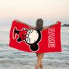 1pc PUCCA2 Beach Towel with Custom Name, Beach/Swimming/Bath/Picnic/Camping Towel, Suitable for Seaside Beaches