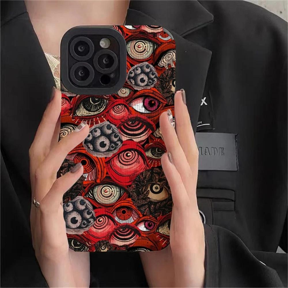 Жуткий Страшный Красный Глаз Силиконовый Чехол Для Samsung Galaxy S22 S21 S23 S24 Ultra A54 A34 A53 A51 A52 A23 A32 A31 A71 A72 A73 A14 A13