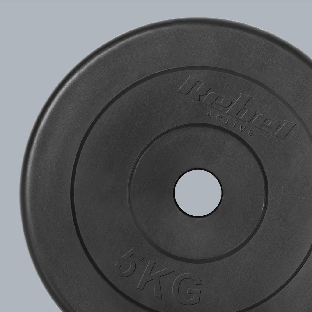 Bituminous Load Set 4X5Kg 20Kg Hole 31Mm Classic Plate Rebel