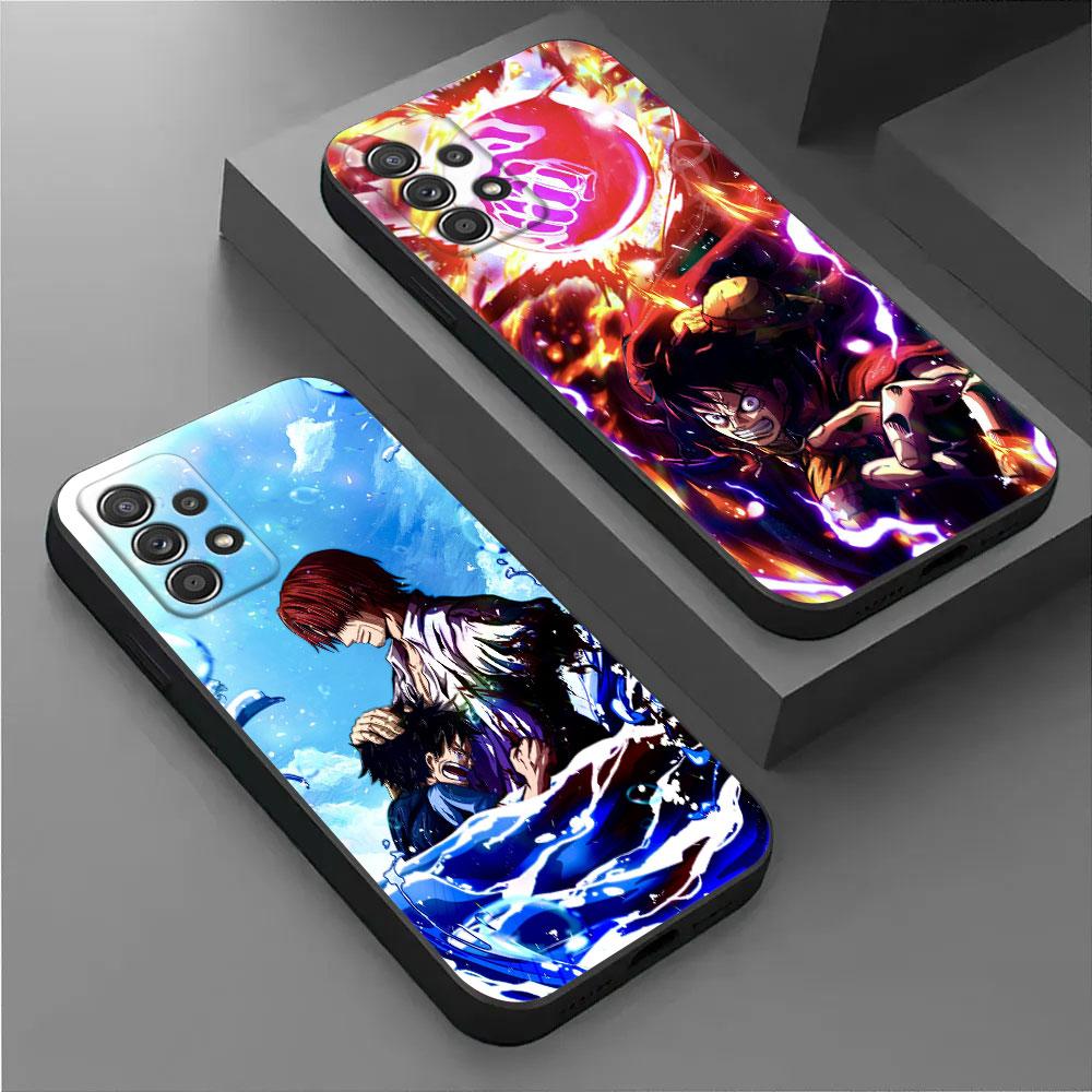 Anime O-One Piece Shanks Luffy Phone Cover For Samsung Galaxy A56 A57 A37 A55 A36 A26 A17 A07 A35 A34 A53 A54 A52 A72 A32 Case