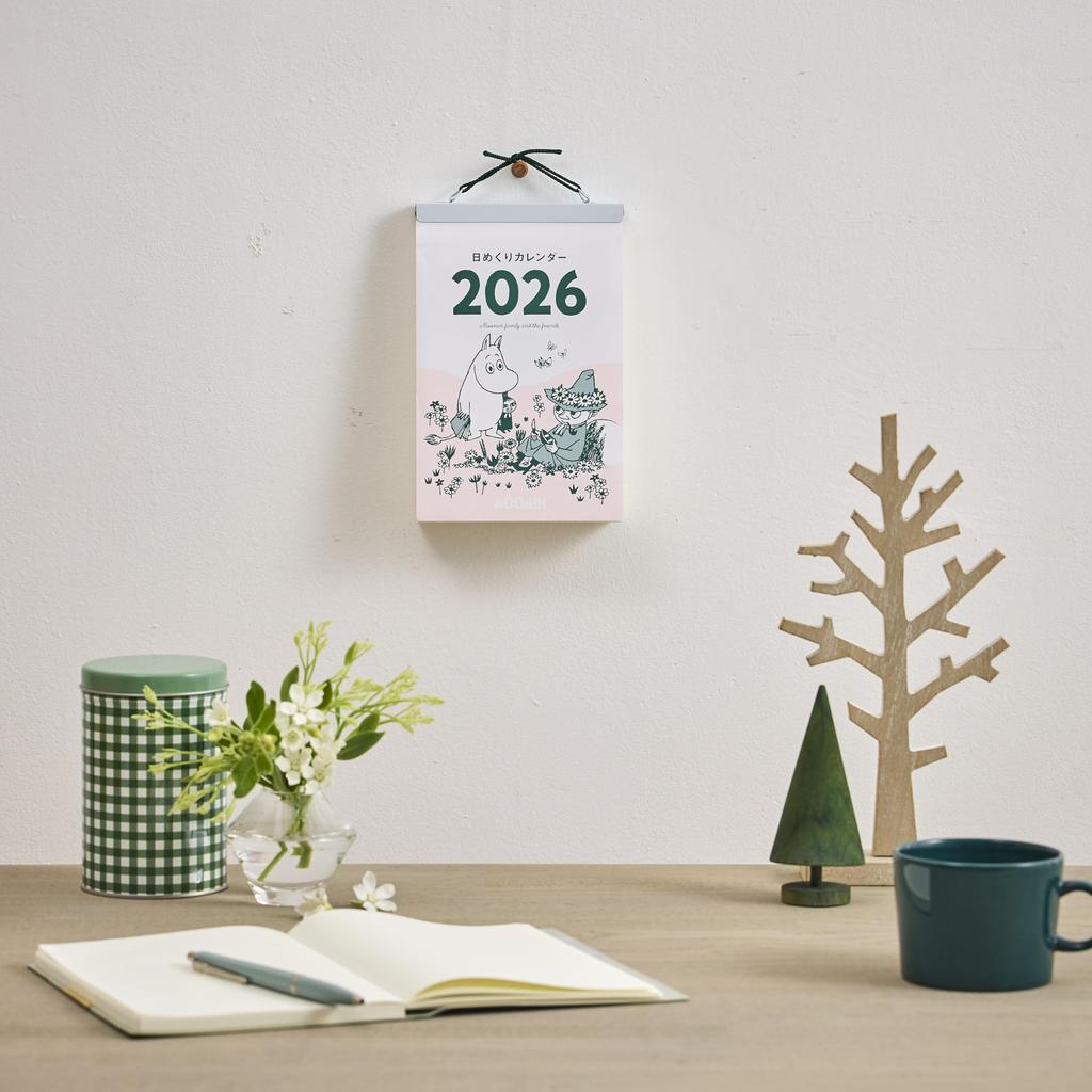 Ежедневный отрывной календарь Муми-троллей на 2026 год от Shin Nihon Calendar - NK4410