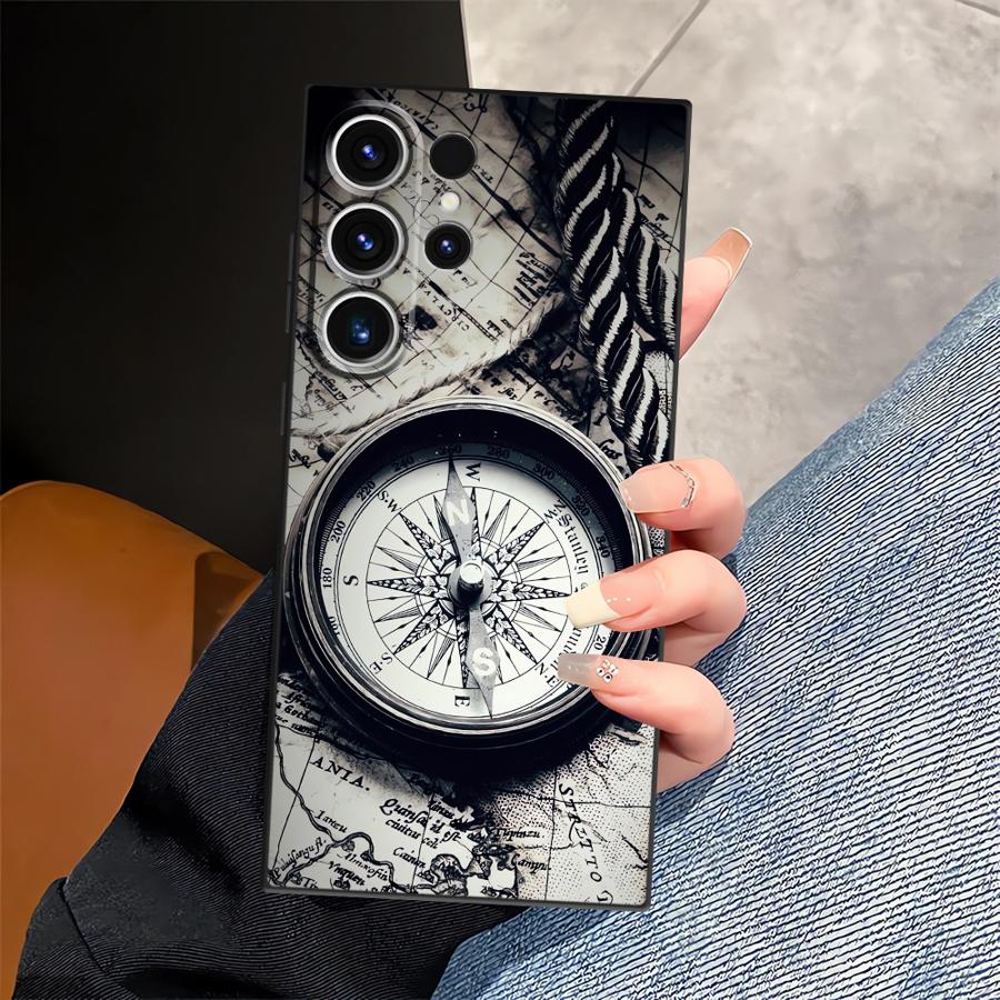 Ретро Карта Стол Чехол для Телефона для Samsung Galaxy S26 Ultra S21 FE Note 20 8 9 10 S24 S25 Plus S23 S10 S9 S20 Ultra