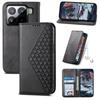 For Xiaomi 15 Pro Case Calf Texture PU Leather Phone Cover with Wallet