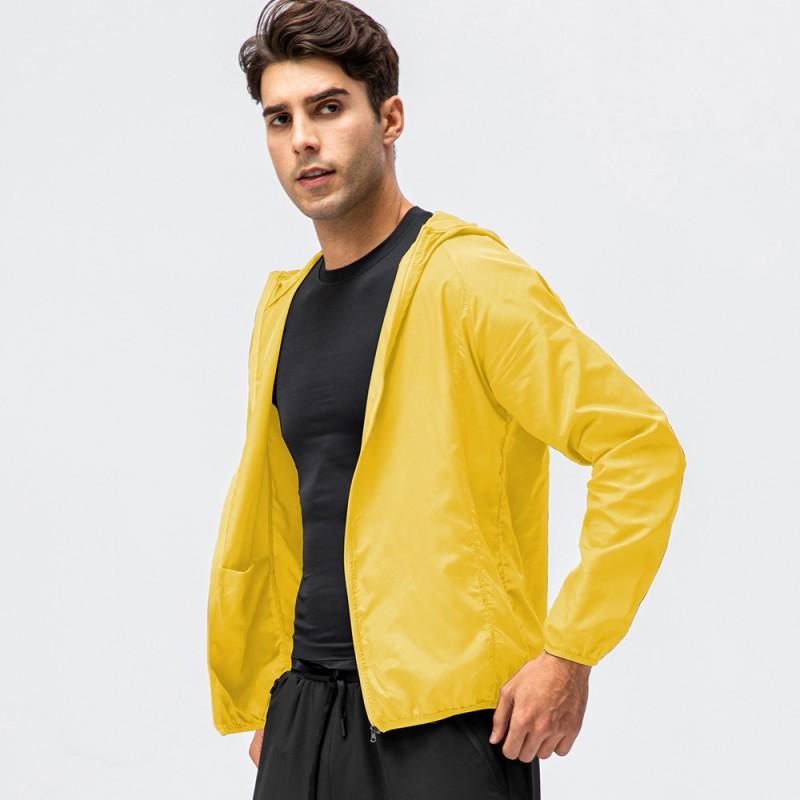 Lightweight Breathable Quick-Dry Windproof Waterproof Hooded Outdoor Sport Jacket Cycling Running Fitness Unisex
