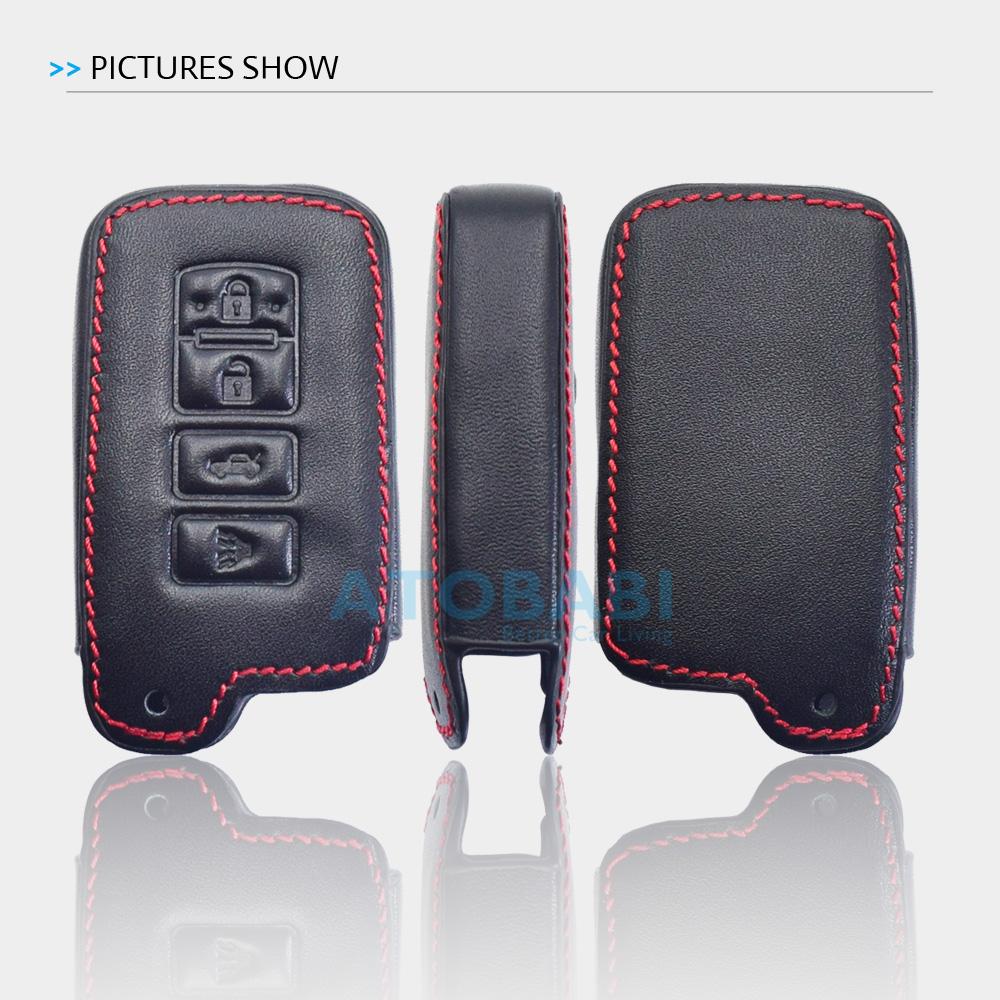 Кожаная сумка-чехол для автомобильного ключа для Toyota Camry Rav4 Avalon Corolla Land Cruiser Highlander Aurion Smart Remote Fobs Shell Cases
