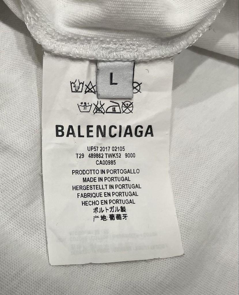 Balenciaga Футболка Белая Мужская Размер L