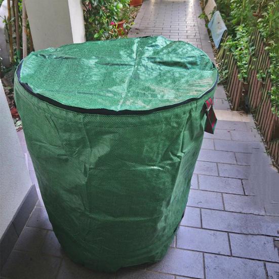 Многоразовый мешок для мусора для двора с 4 ручками, сверхмощный садовый мешок для листьев, газона, большая вместимость, складной мешок для переработки двора для кемпинга