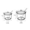 Anti-fall Acrylic Sugar Bowl Transparent Condiment Container Durable Seasoning Jar  Dining Table