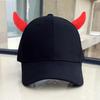 Horn Demon Ear Baseball Cap 6-Panel Adjustable Unisex Spring Autumn Korean Fashion Manufacturers