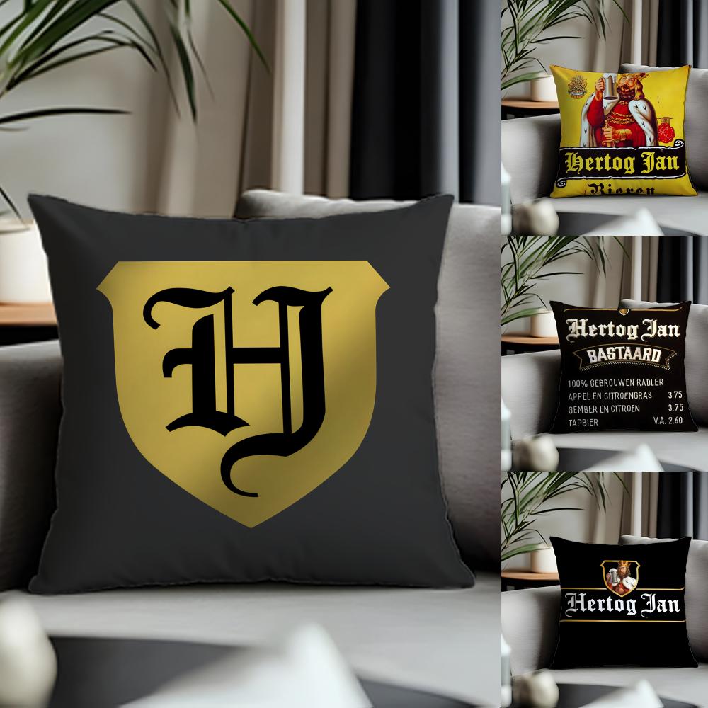Hot HHertog Jansed Cushion Cover Antidustmite Pillowcase Invisible Zipper Silky Short Plush Sofa Cushion Cover