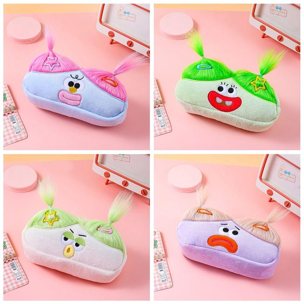 Канцелярский органайзер, сумка для ручек, милый мультяшный пенал, креативная сумка для хранения ручек