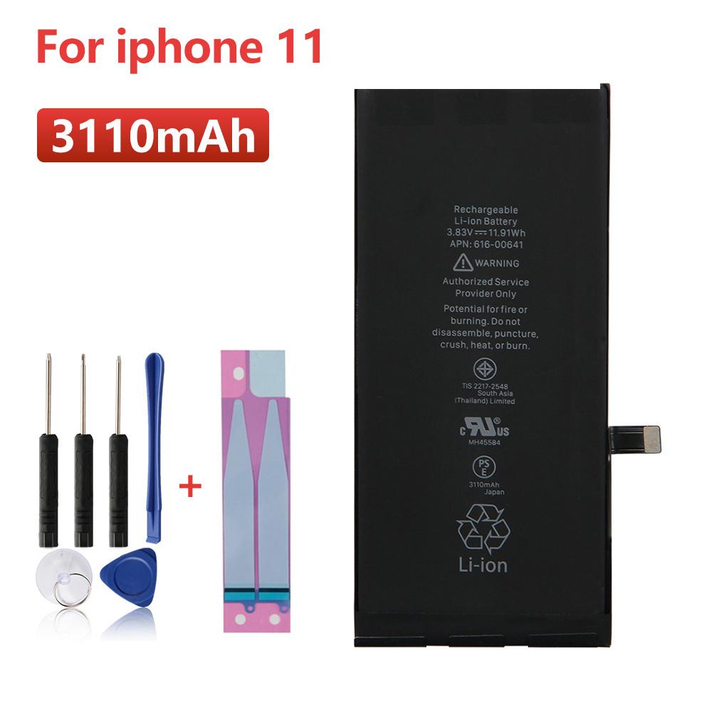 Аккумуляторная литиевая батарея для iPhone 11 iPhone11 Батарея для телефона 3110 мАч