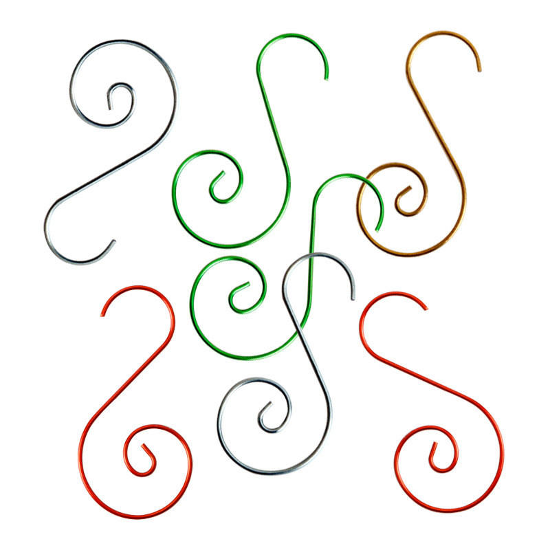 20 шт. Рождественский орнамент S-образный металлический крючок держатель подвеска для рождественской елки шары подвесные крючки новогодние принадлежности для украшения вечеринки