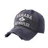 European and American CANADA alphabet baseball cap men's big head circumference sunscreen cap American retro sun hat women