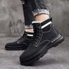 2025 Winter New Velvet Thickened Warm Snow Boots Men's Versatile Casual Martin Boots High-top Tooling Boots Cotton Shoes