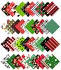 Christmas Theme Print Precut 5-inch Cotton Fabric Quilting Squares Charm Pack DIY Patchwork Sewing
