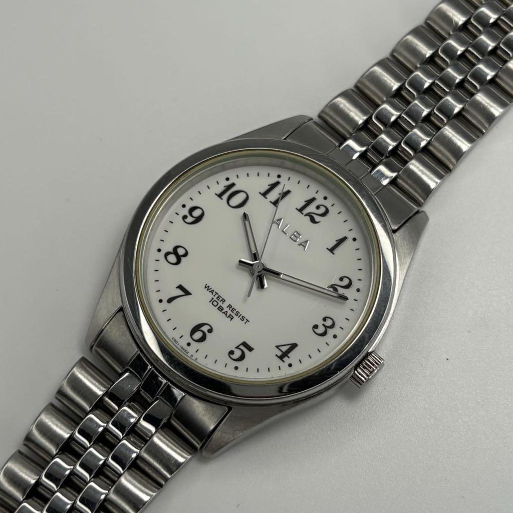 [USED] Seiko Alba Quartz Watch with Genuine Bracelet, Battery Replaced