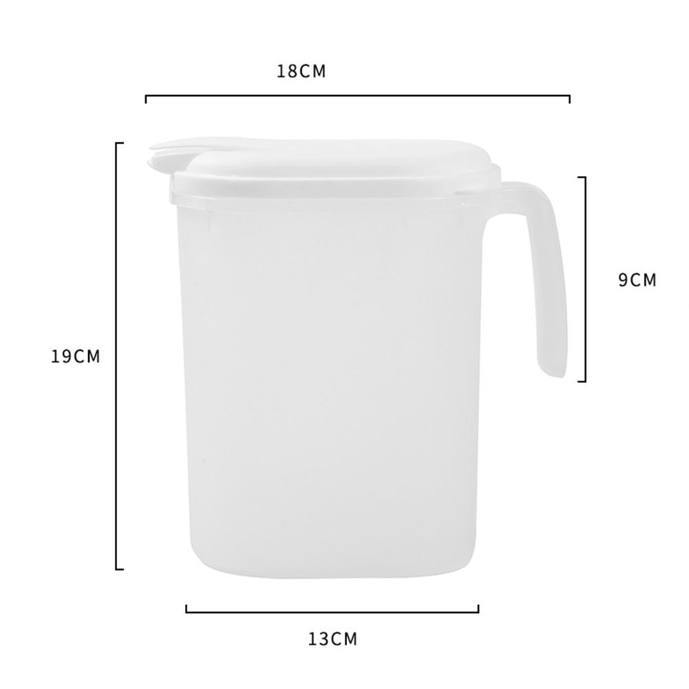 1pcs 1.8Litre Plastic Jug With Handle Lid Beverage Kettle Lid Juice Tea Cold Pitchers Carafe Jug Summer Fridge Cold Water Pot