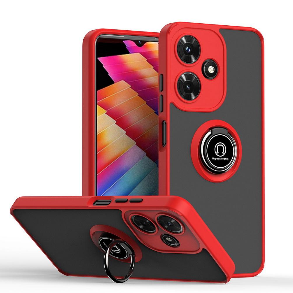 Rotatable Bracket Phone Case for Infinix Hot 30 Play NFC 30i HOT 20 20s 12 Pro 12i 11 11S 10 Play Car Holder Finger Ring Cover