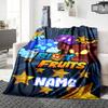 Custom Name Monster Cube Collection Party Blanket For Couch Bed Plush Cozy Fuzzy Blanket Super Soft Warm Blankets For Fall And Winter 091612