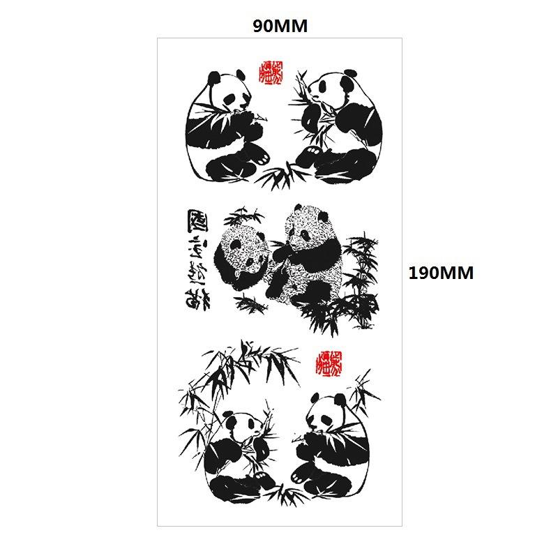 Английский Татуировка Наклейка Перо Красная Губа Тотем Рука Круг Набор Моделирование Водонепроницаемый Татуировка Наклейка