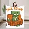 Number  Matching  Meme Halloween Super Warm Plush Throw Blanket for Boy Girl Trendy Sofa Bed Cover for Chair Bedspread