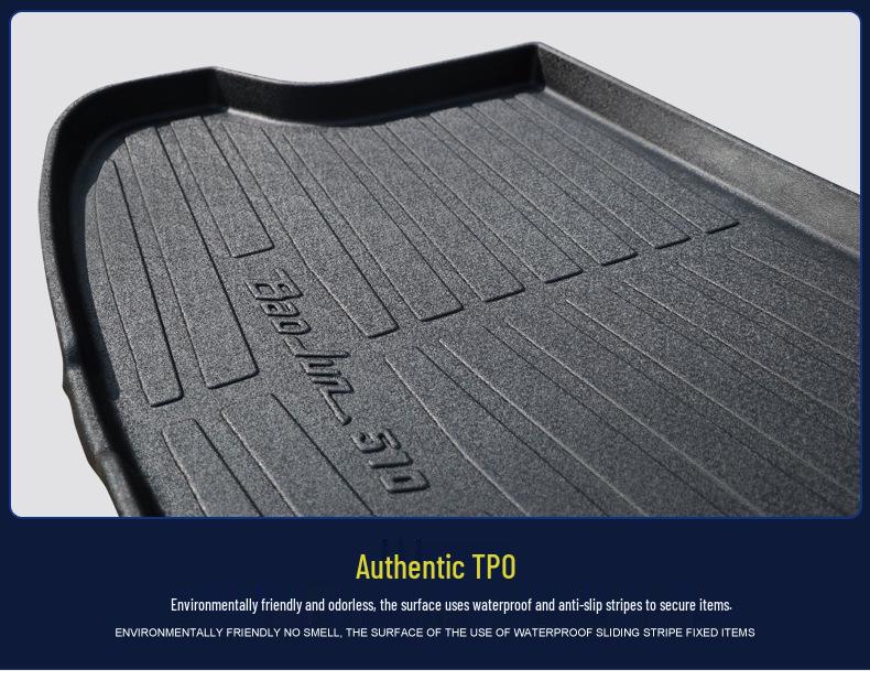 Износостойкий Водонепроницаемый Экологичный Коврик в Багажник из ТПЭ для Honda Fit