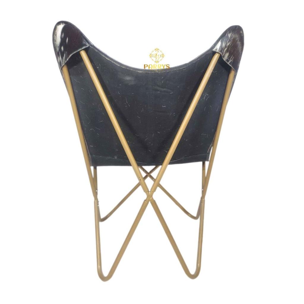 Стул-бабочка-стул для дома и гостиной – кожаное кресло из козьей шерсти